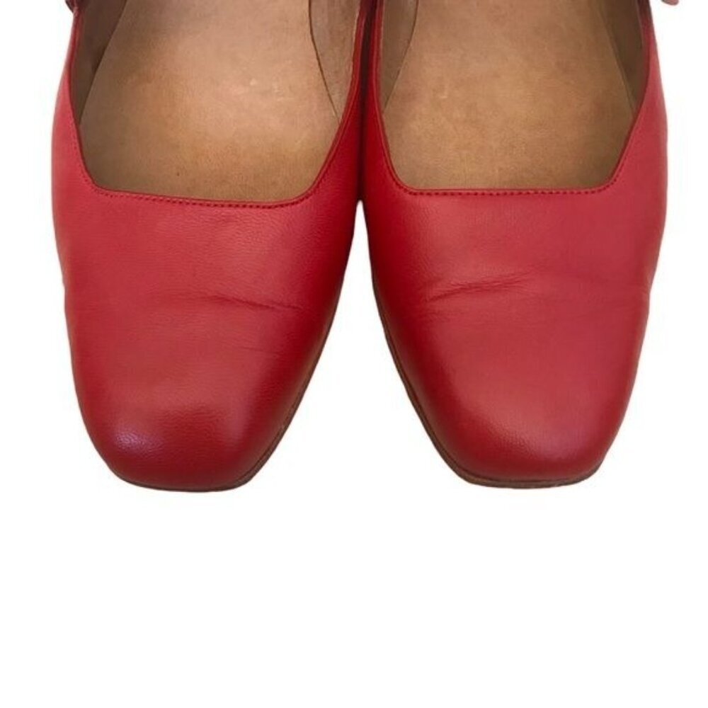 Zou Xou Eugenia Mary Jane Flats in Red Size EU39 - Picture 4 of 9